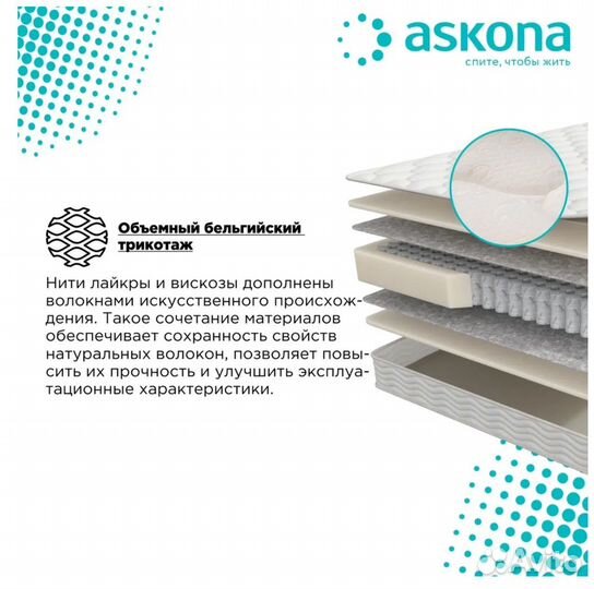 Матрас Askona Terapia New Pulse 1800 х 2000 мм