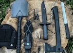 Охотничий набор лопата топор нож
