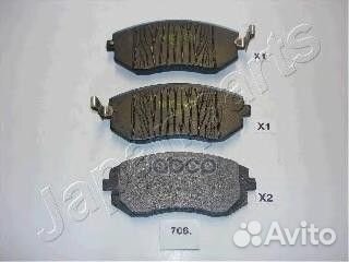 Колодки тормозные дисковые, комплект PA706AF Ja