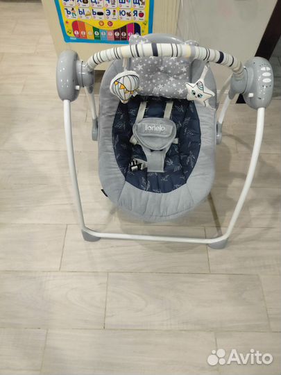 Электронные качели шезлонг для новорожденных