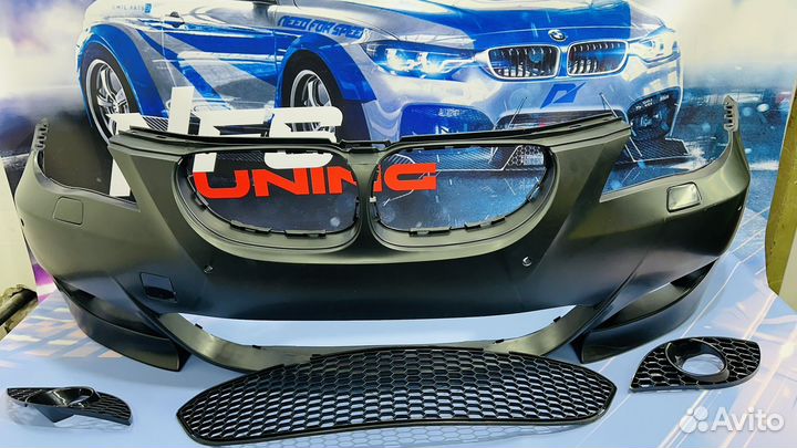 Передний бампер для BMW 5 E60 M Look в сборе