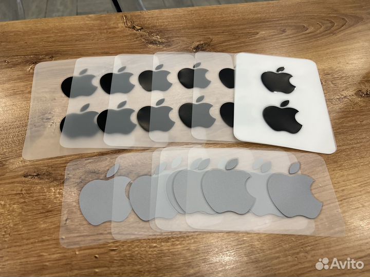Оригинальные наклейки Apple MacBook яблоки