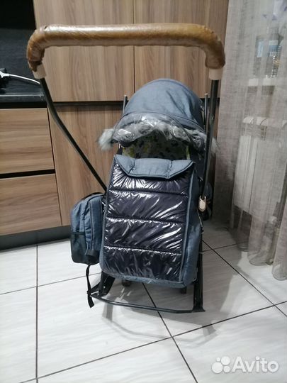 Санки Коляска Galaxy Glory Gloss б/у