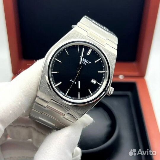 Часы мужские Tissot Prx Silver Black