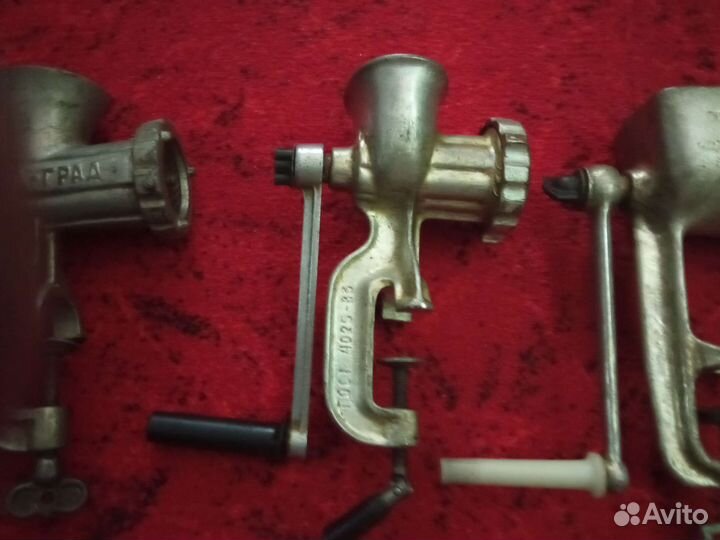 Мясорубка ручная СССР чугунная