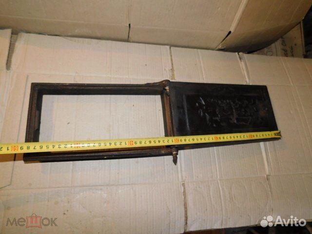 Старинная,чугунная поддувальная,печная дверца