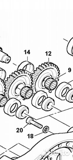 Ponsse, Naf, Зубчатое колесо, шестерня