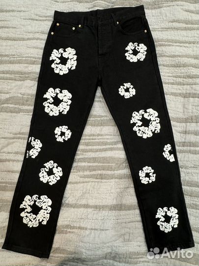 Denim Tears X Levi's Black Logo Jeans