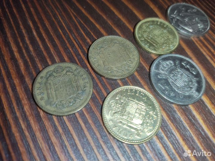 Монеты Испании 6 штук