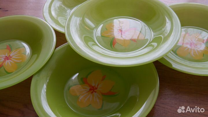 Тарелки суповые стеклянные