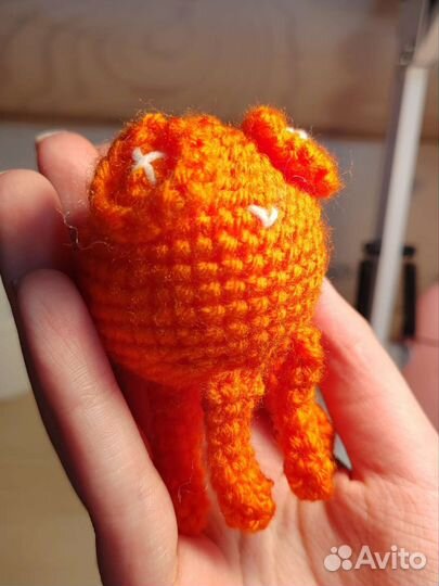 Вязаные игрушки лягушечка