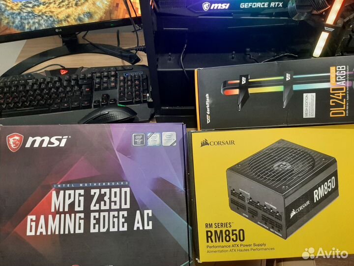 Игровой пк MSI rtx 3080 ti, i5-9600k, 32 gb