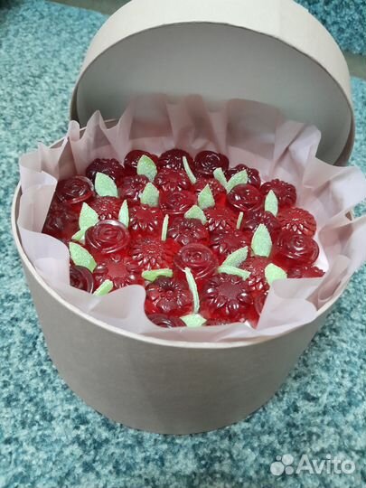 Букет из мармелада в коробке