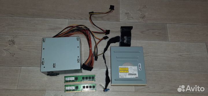 Блок питания, DVD-ROM привод, 2 памяти