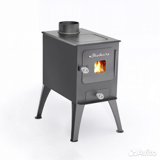 Печь На Дровах Stoker Cадовая 50 (стекло) Ермак