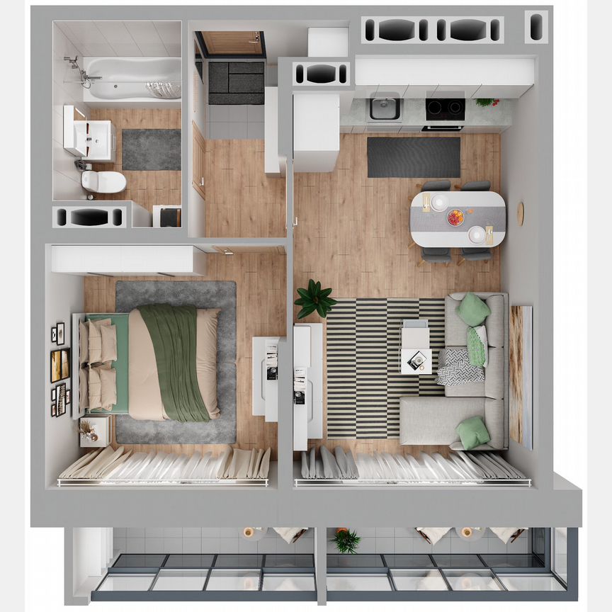 1-к. квартира, 41,5 м², 14/23 эт.