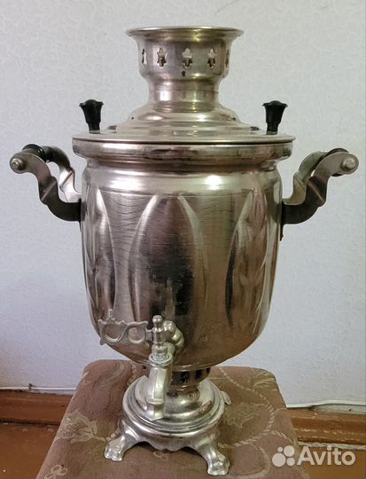 Самовар на дровах старинный