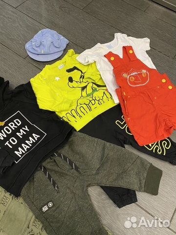 Пакет брендовых вещей для мальчика рост 74