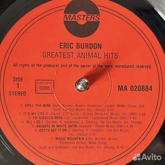 The Animals - Eric Burdon - Greatest Hits