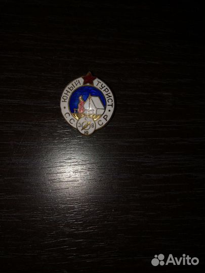 Значки Конституция СССР Юный турист СССР