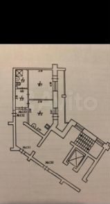 2-к. квартира, 56 м², 7/9 эт.