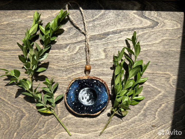 Декоративный рисунок на спилах дерева