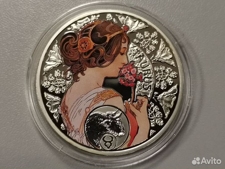 1 доллар 2010-2011 Ниуэ- Зодиак Альфонса Мухи