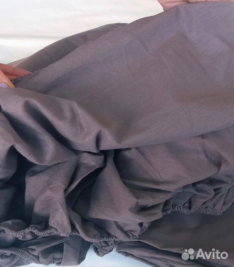 Простыня натяжная на резинке 160х200 Виноград