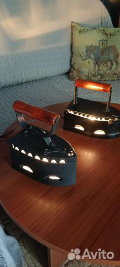 Ночники - светильники из старинных утюгов