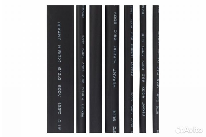 Набор 3-12мм термоусаживаемых трубок 7шт №1