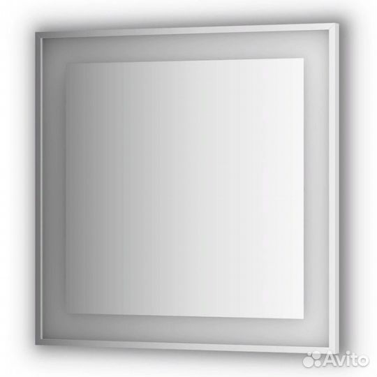 Зеркало Evoform Ledside 90х90 Сталь