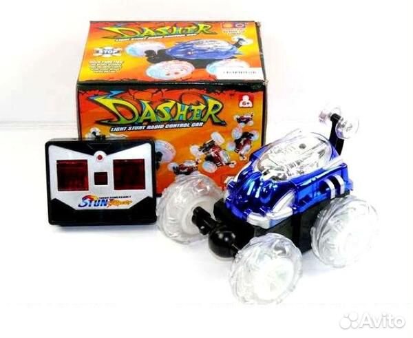 Машинка перевертыш Dasher П/У (свет,муз)