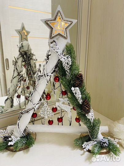 Новогодняя поделка елочка или эко ель для декора