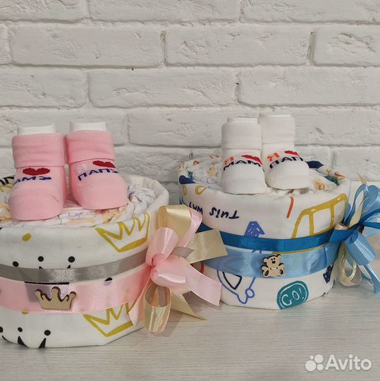 Торт из памперсов подгузников