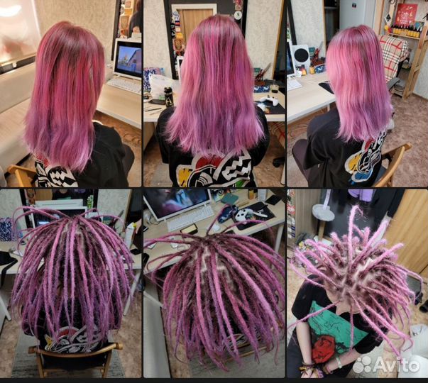 Натуральные дреды заплетение расплетение коррекция