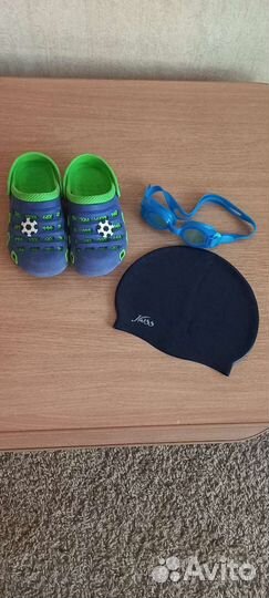 Шапочка для бассейна, очки