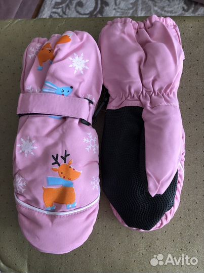 Варежки краги новые 7-9 лет