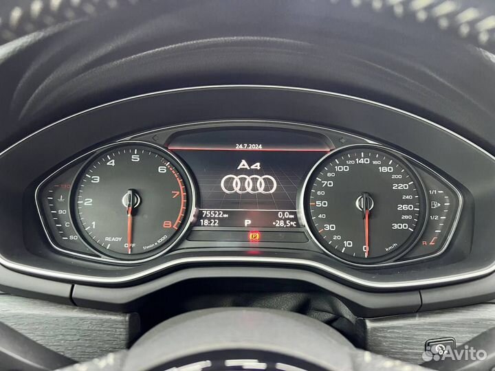 Audi A4 2.0 AMT, 2016, 75 522 км