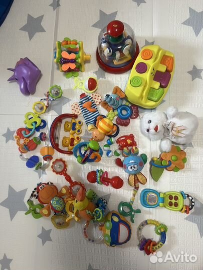 Детские игрушки погремушки пакетом