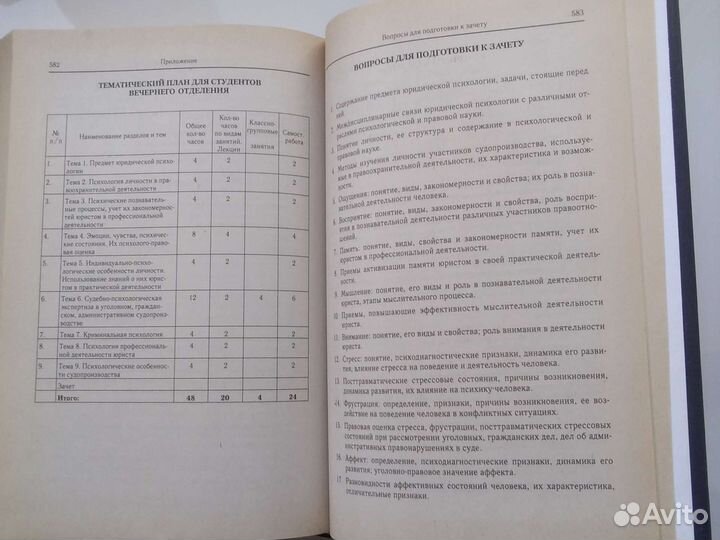 Учебник, Юридическая психология, 2004г