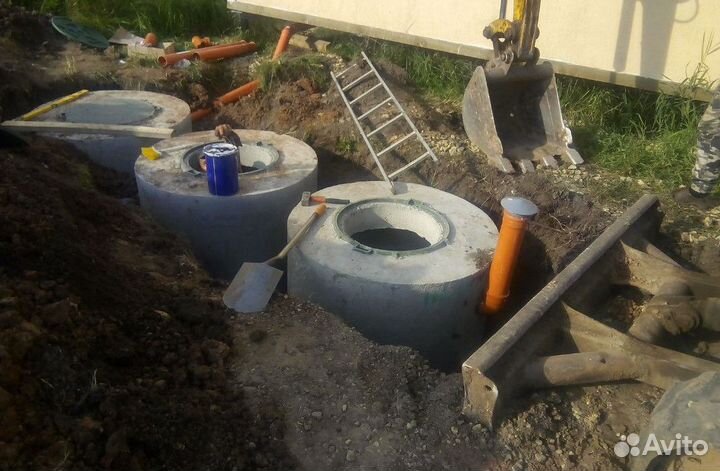 Септик из бетонных колец