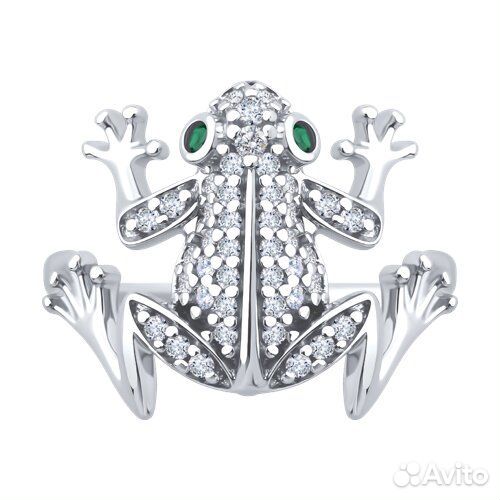 Кольцо sokolov из серебра, 94014423, р.18,5