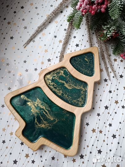 Менажница ручной работы из эпоксидной смолы