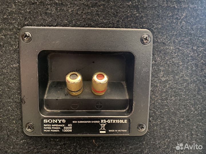 Сабвуфер sony Xplod 1300