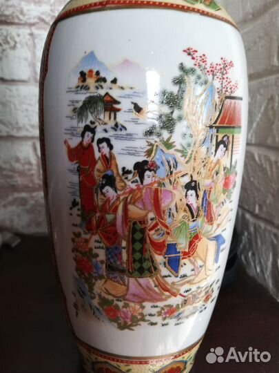 Ваза для цветов японский мотив