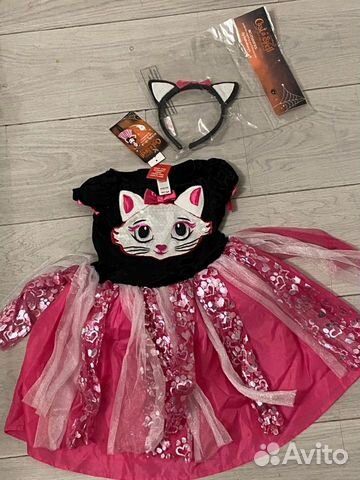 Костюм с кошкой карнавальный розовый