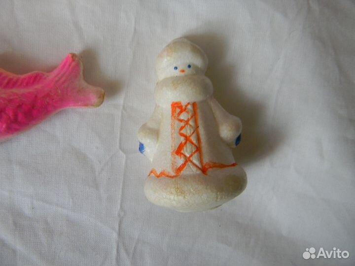 Ёлочные игрушки СССР. Пенопласт 7 шт