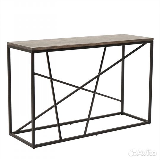 Консоль в прихожую серого цвета лофт