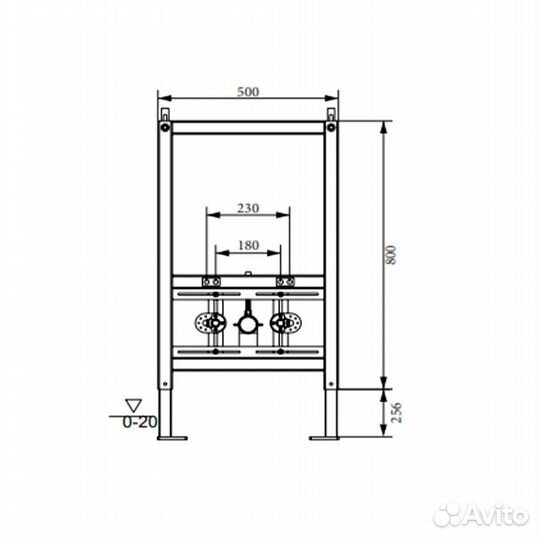 Рама для скрытого монтажа биде Vieir VRQ70