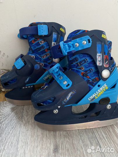 Ролики-коньки развижные 3в1 размер 27-30
